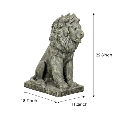 🦁 Majestic Guardian Lion Statue – Elevate Your Outdoor Décor! 🦁