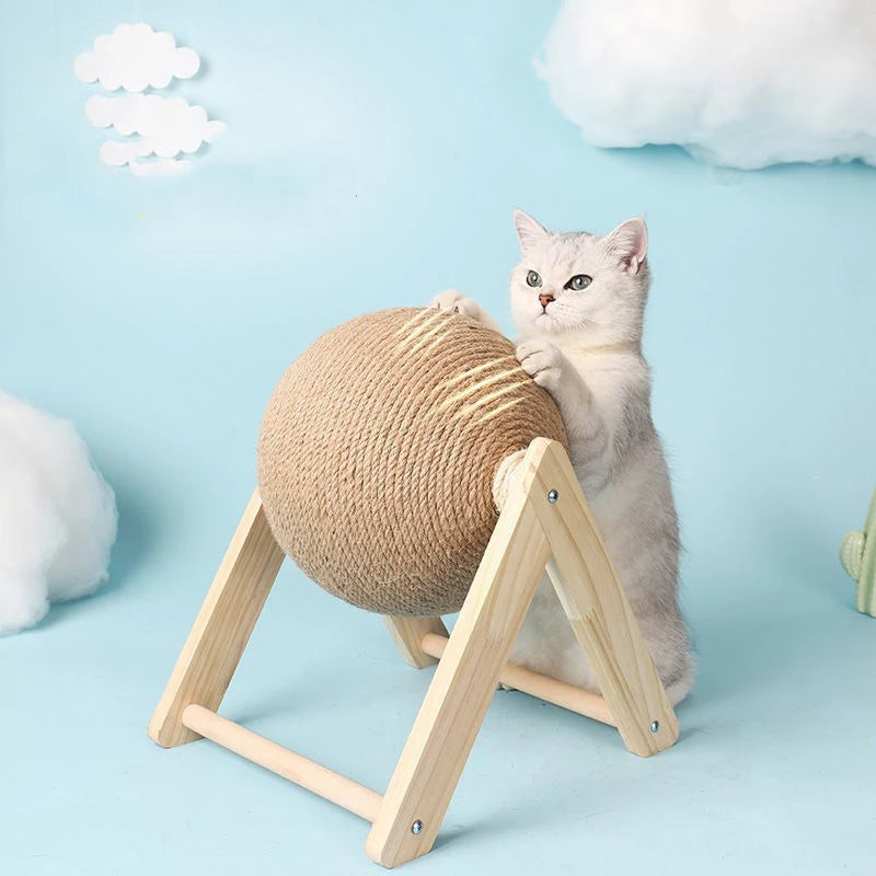 Sisal Rope Cat Scratching Ball Toy