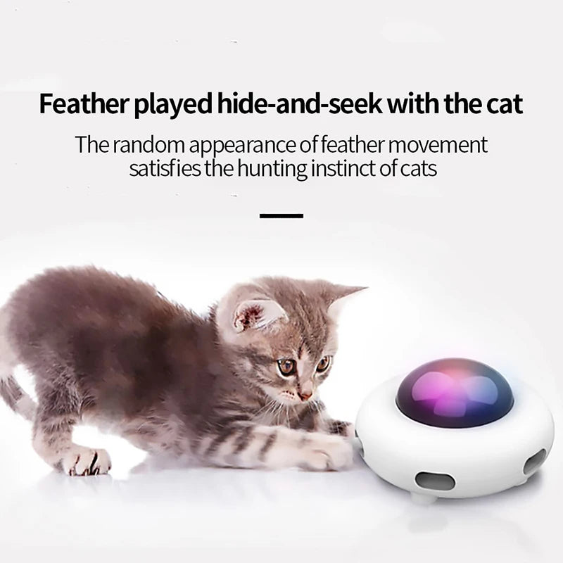 🚀 UFO Smart Cat Toy – Automatic Fun, Play & Clean!