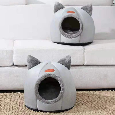 Cozy Cave™ - Warm Winter Bed for Cats and Small Dogs