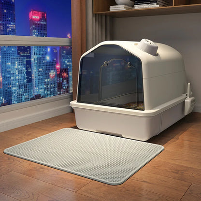 Cat litter box: large, fully enclosed, odorless