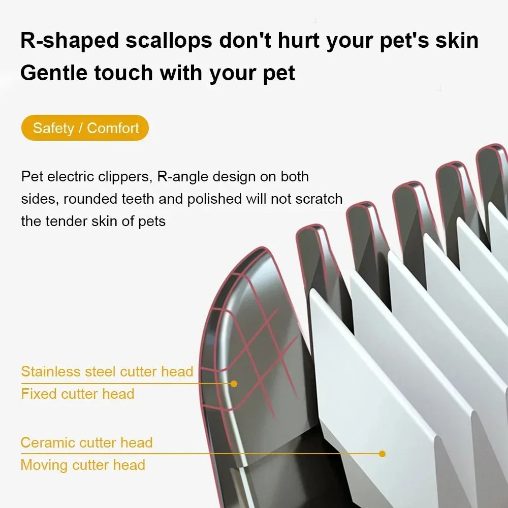 Dog Professional Hair Clipper - USB Rechargeable Grooming Trimmer