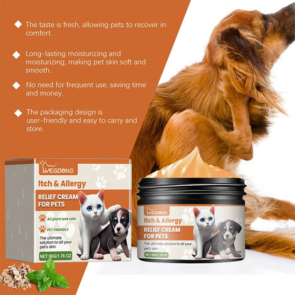 Pet Antipruritic Cream for Itching Relief