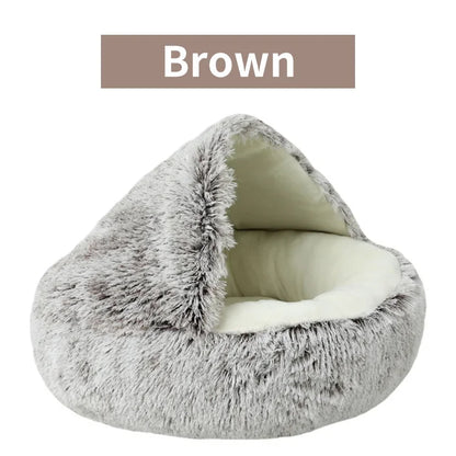 2-in-1 Round Cat Bed & Dog Basket