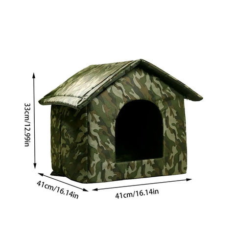 🏡 Waterproof Outdoor Cat House – Warm, Cozy & Weatherproof Shelter! ❄️☔🐾