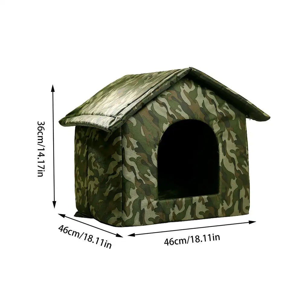 🏡 Waterproof Outdoor Cat House – Warm, Cozy & Weatherproof Shelter! ❄️☔🐾