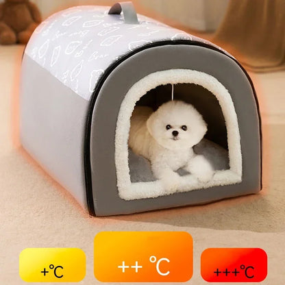 🐶 Cozy & Warm Winter Dog Kennel – The Ultimate Comfort for Your Pet! 🏡❄️