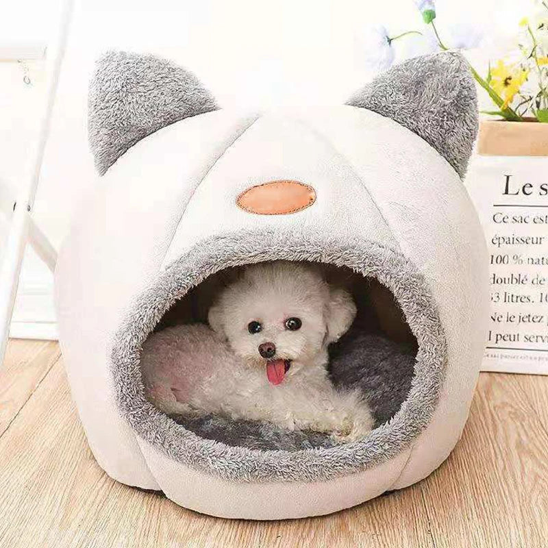 Cozy Cave™ - Warm Winter Bed for Cats and Small Dogs