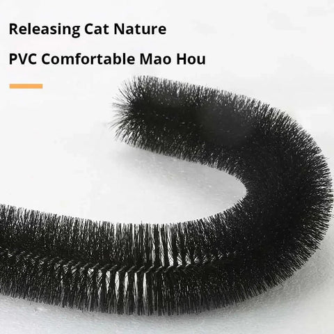 Self-Grooming Cat Toy Arch with Brush