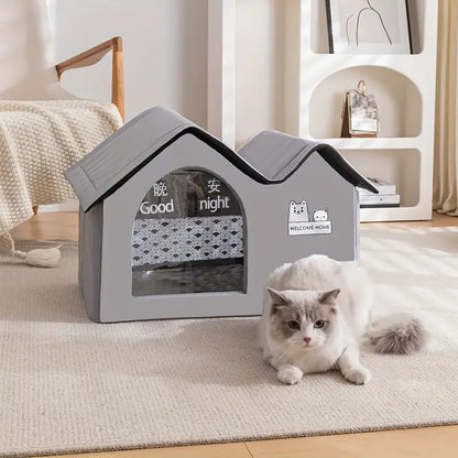 Cozy & Weatherproof Outdoor Cat House – Safe Shelter for Feral Cats! 🏡❄️☔