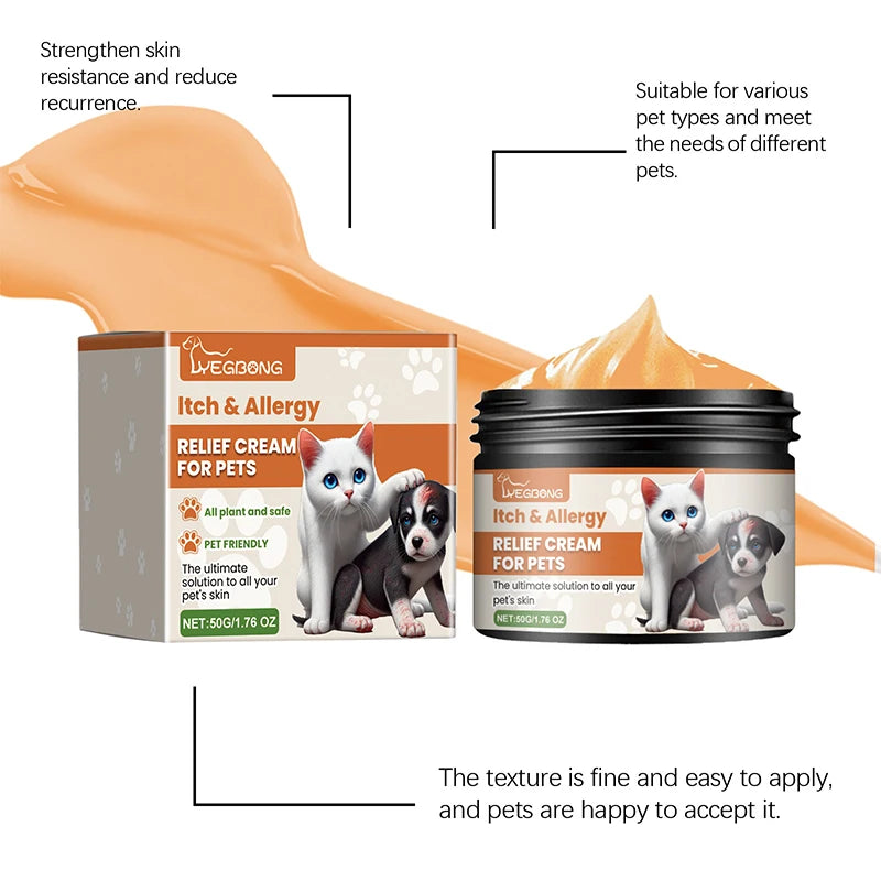 Pet Antipruritic Cream for Itching Relief