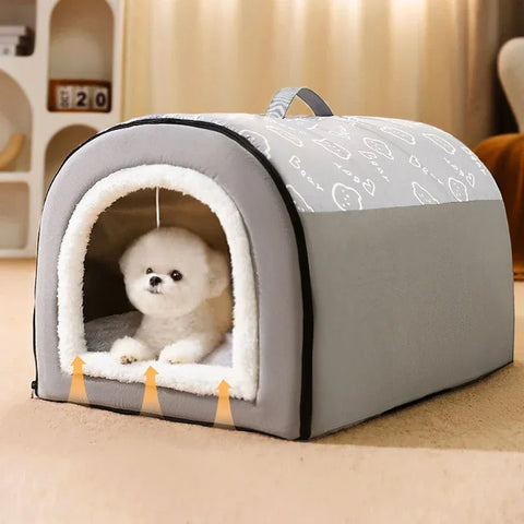 🐶 Cozy & Warm Winter Dog Kennel – The Ultimate Comfort for Your Pet! 🏡❄️