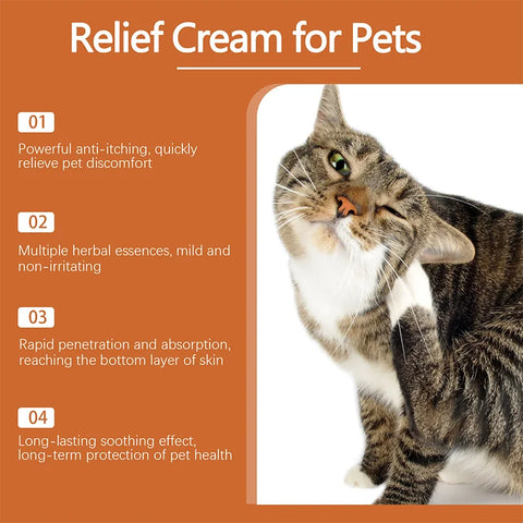 Pet Antipruritic Cream for Itching Relief