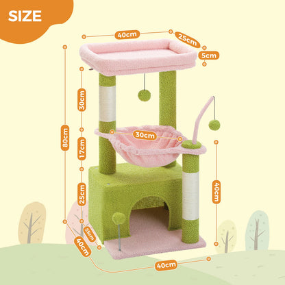 🌵 4-in-1 Cactus Cat Tree – Play, Scratch & Relax!