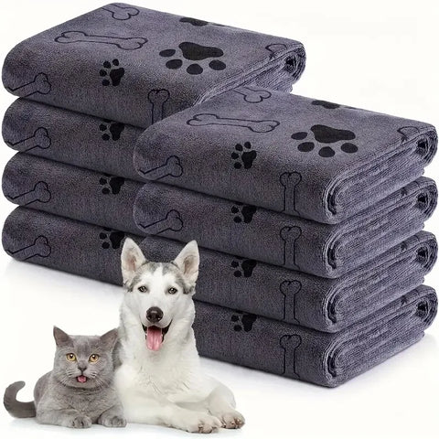 Quick-Drying Microfiber Dog Towel - Absorbent Pet Bath Towel for Car