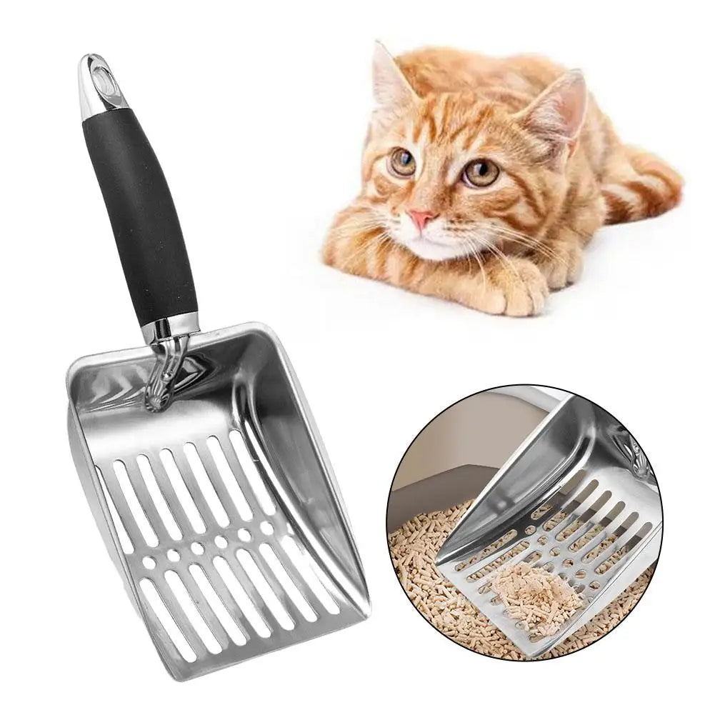 Metal Long Handle Cat Litter Scoop Tool