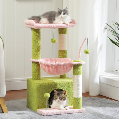 🌵 4-in-1 Cactus Cat Tree – Play, Scratch & Relax!