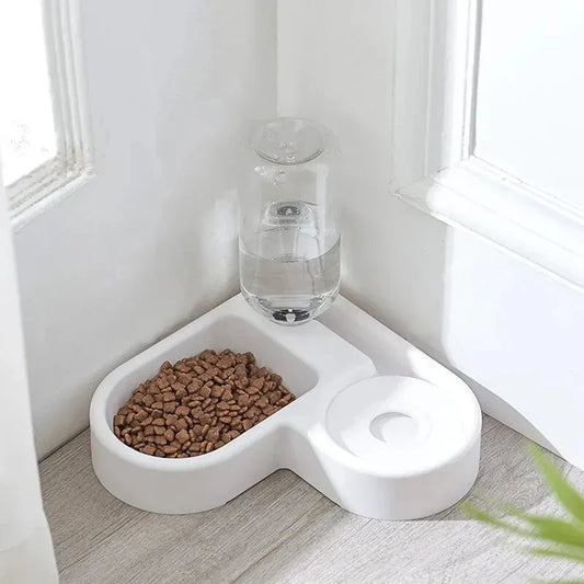 🐾 2-in-1 Automatic Pet Bowl – Hydration & Feeding Made Easy!