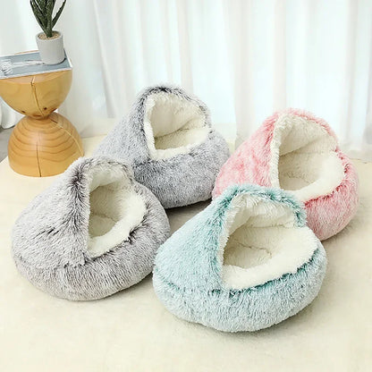 2-in-1 Round Cat Bed & Dog Basket