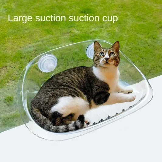 🌞 Floating Cat Hammock – Cozy Window Perch for Sunbathing!