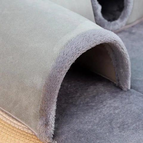 🐾 Foldable Cat Bed & Tunnel – Cozy, Fun & Washable! 🎪🐱