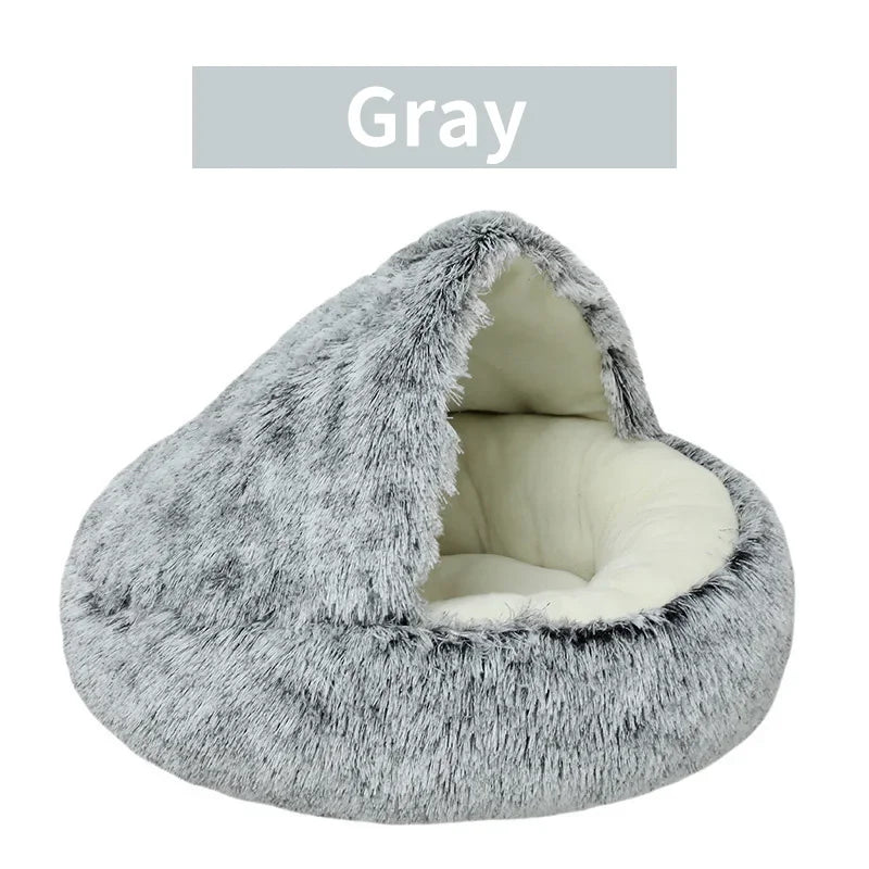 2-in-1 Round Cat Bed & Dog Basket