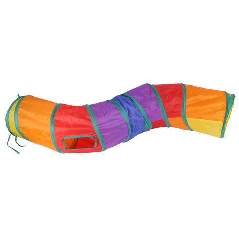 Foldable breathable cat play tunnel toy