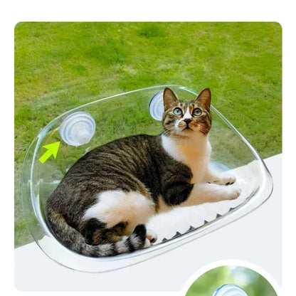 🌞 Floating Cat Hammock – Cozy Window Perch for Sunbathing!