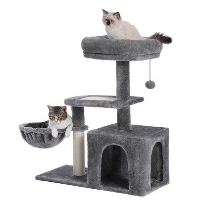 🐾 Cozy Cat Tower – Ultimate Play & Rest Spot for Small Cats!