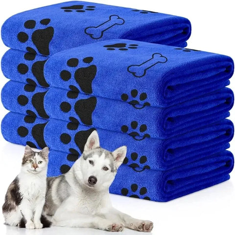 Quick-Drying Microfiber Dog Towel - Absorbent Pet Bath Towel for Car