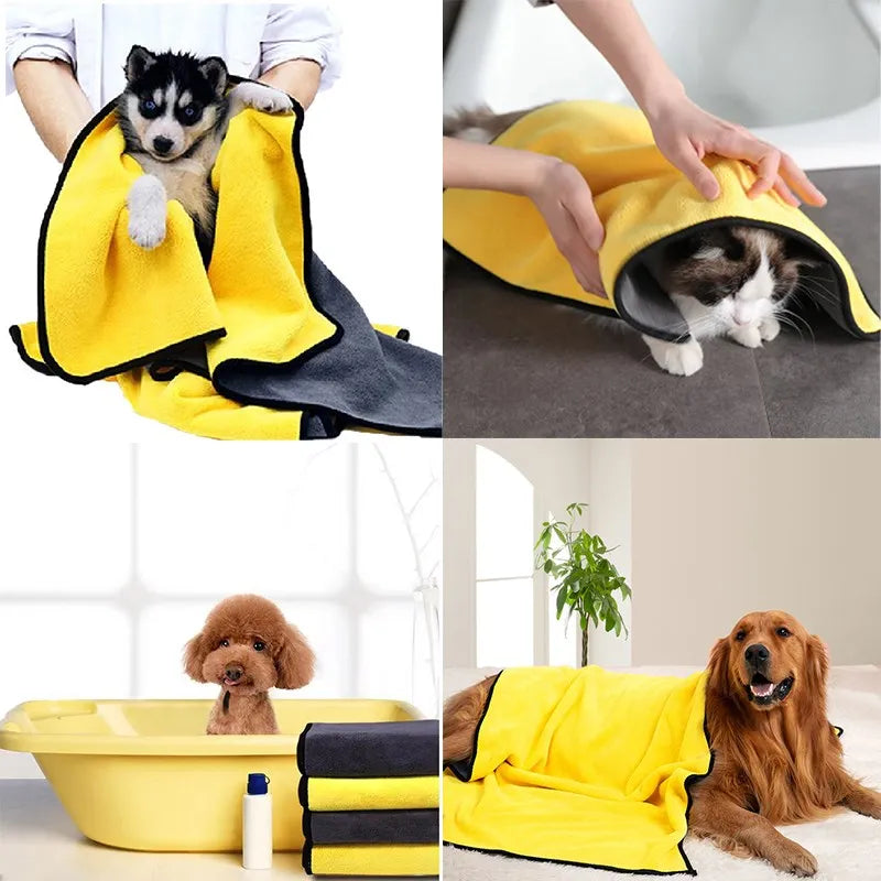 Quick-dry soft towels for pets