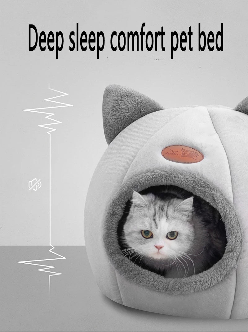 Cozy Cave™ - Warm Winter Bed for Cats and Small Dogs