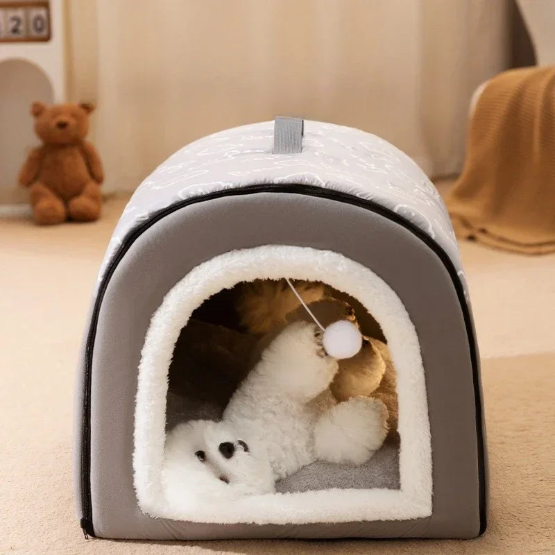 🐶 Cozy & Warm Winter Dog Kennel – The Ultimate Comfort for Your Pet! 🏡❄️