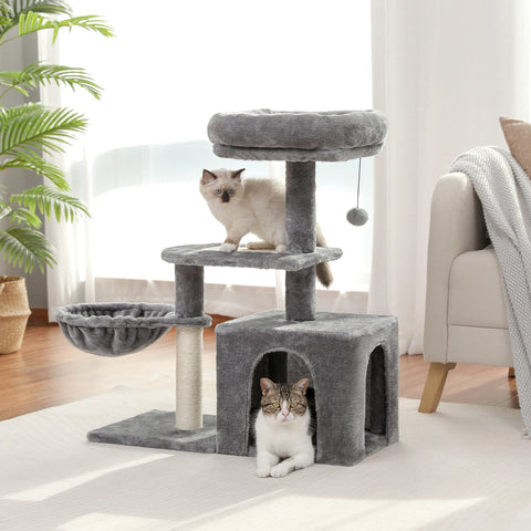 🐾 Cozy Cat Tower – Ultimate Play & Rest Spot for Small Cats!