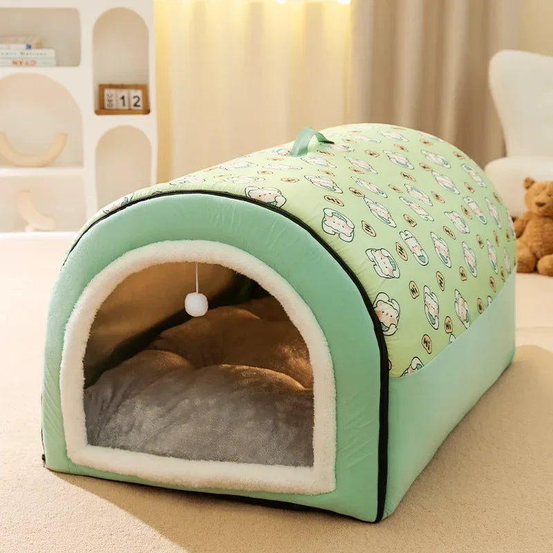 🐶 Cozy & Warm Winter Dog Kennel – The Ultimate Comfort for Your Pet! 🏡❄️