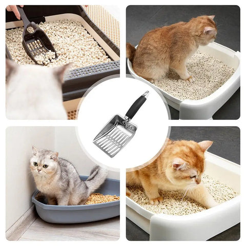 Metal Long Handle Cat Litter Scoop Tool