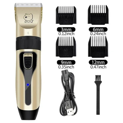 Dog Professional Hair Clipper - USB Rechargeable Grooming Trimmer