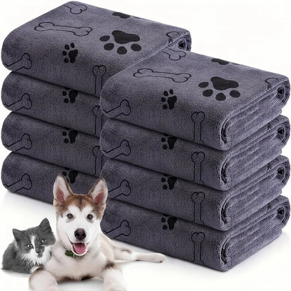 Quick-Drying Microfiber Dog Towel - Absorbent Pet Bath Towel for Car