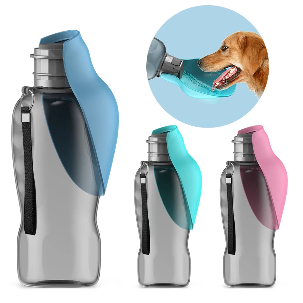 800ml Portable Dog Water Bottle for Outdoor Travel and Pets