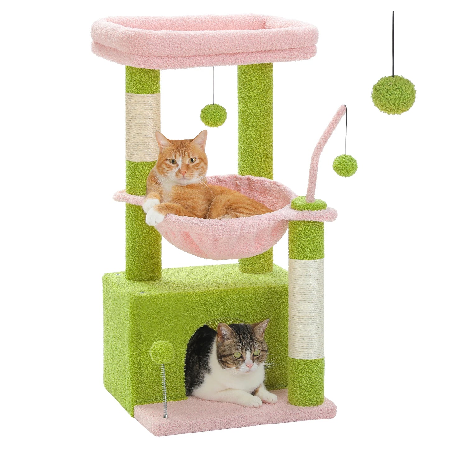 🌵 4-in-1 Cactus Cat Tree – Play, Scratch & Relax!