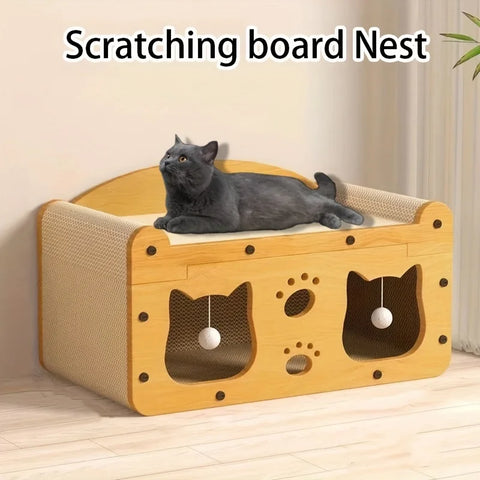 🛋️ Ultimate Cat Scratch Sofa – Play, Scratch & Relax!