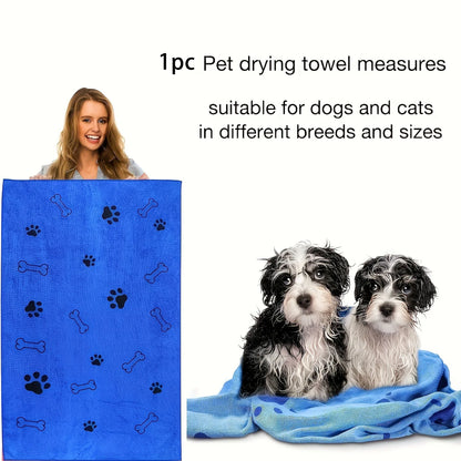 Quick-Drying Microfiber Dog Towel - Absorbent Pet Bath Towel for Car